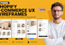 design e commerce UX wireframes in figma for shopify
